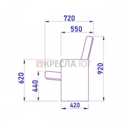 Кресло Квадро Текс