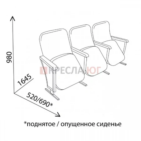 Кресло Дрезден люкс 3М