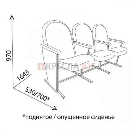 Кресло Театр 3М Кресло Театр 3М