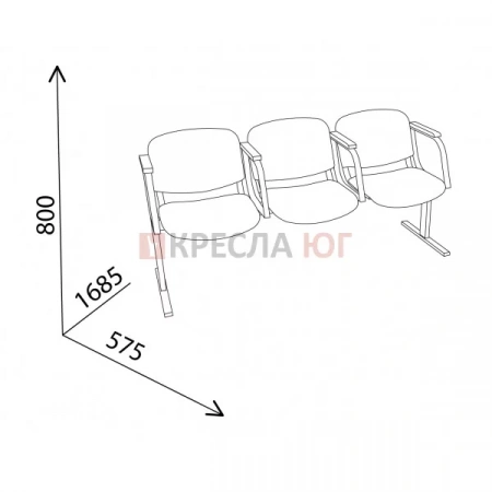 Кресло Конференц 3М+
